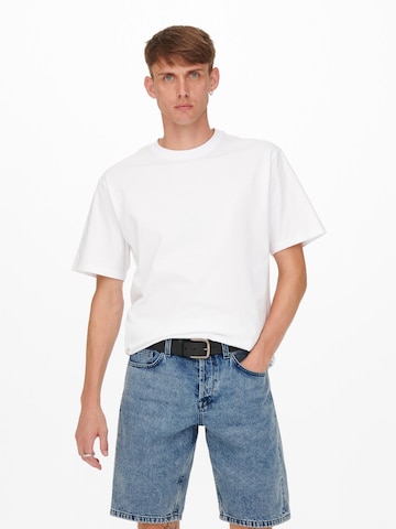 Only & Sons Koszulka 'Fred' w kolorze biały
