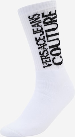 Chaussettes Versace Jeans Couture en blanc : devant