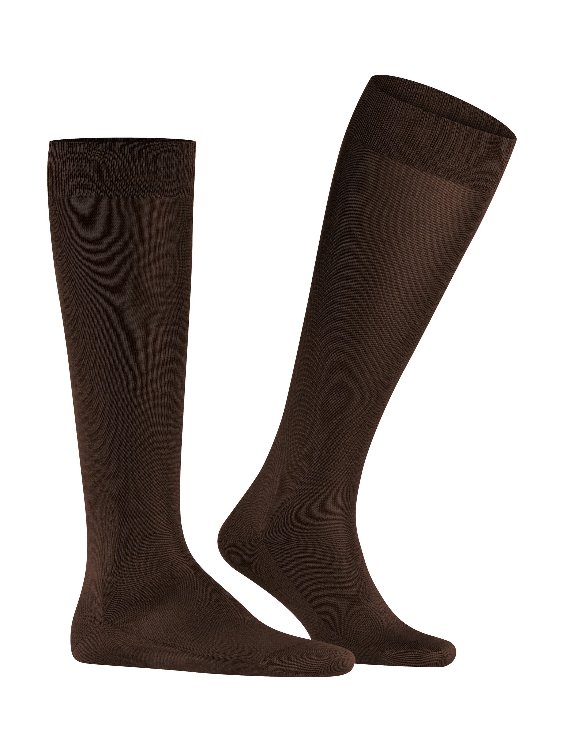 FALKE Knee High Socks 'Tiago' in Brown