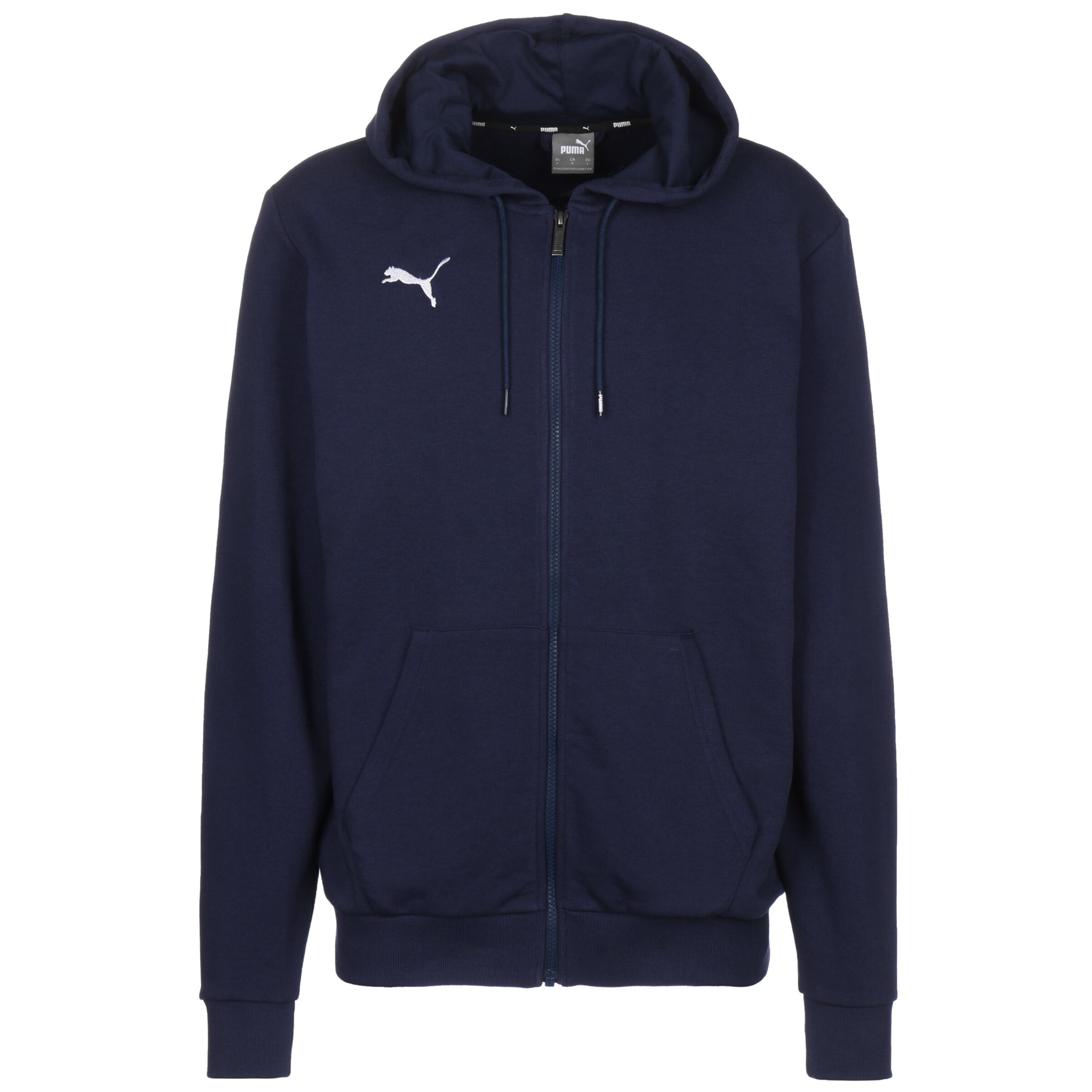 PUMA Sports sweat jacket 'TeamGoal 23' in Blue: front
