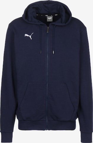 PUMA Sportsweatjacke 'TeamGoal 23' in Blau: predná strana