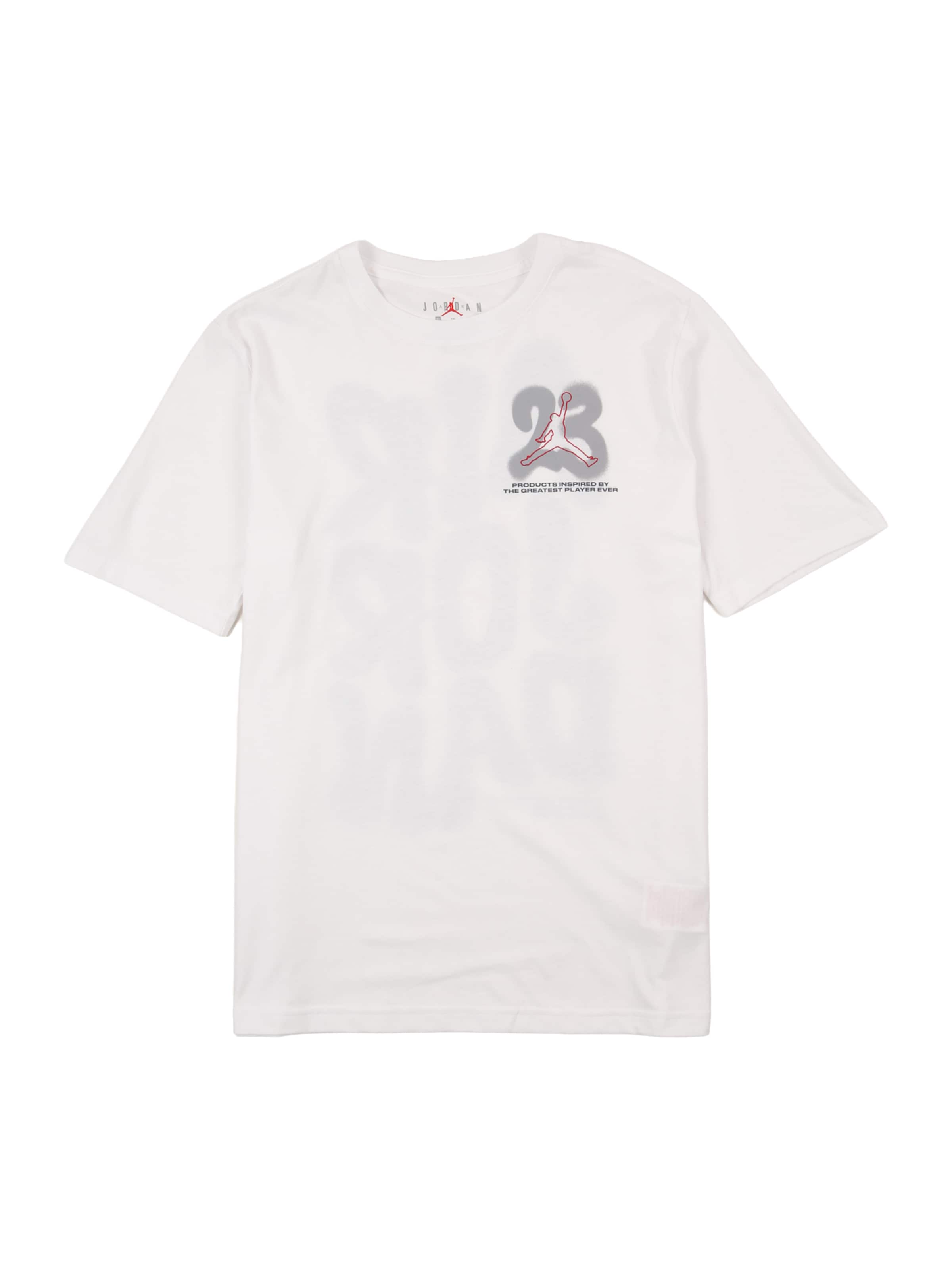 Jordan T-shirt '23 THROW UP' i vit: framsida