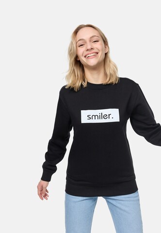 smiler. Sweatshirt in Zwart