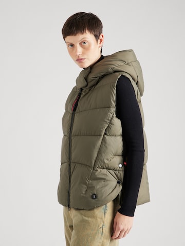 Frieda & Freddies NY Bodywarmer 'Cammy' in Groen: voorkant