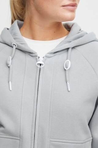 Oxmo Zip-Up Hoodie 'andie' in Grey