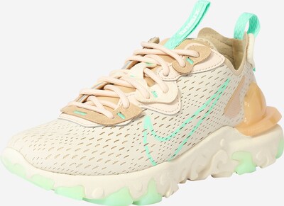 Sneaker low 'React Vision' Nike Sportswear pe bej / verde jad / alb, Vizualizare produs