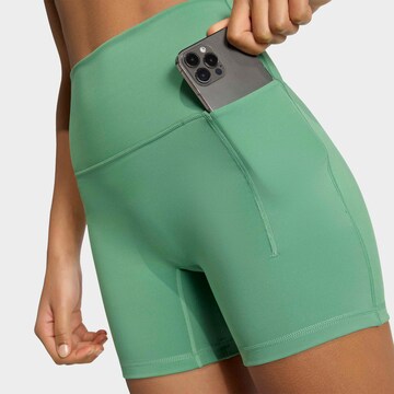 ADIDAS PERFORMANCE Skinny Workout Pants 'All me' in Green