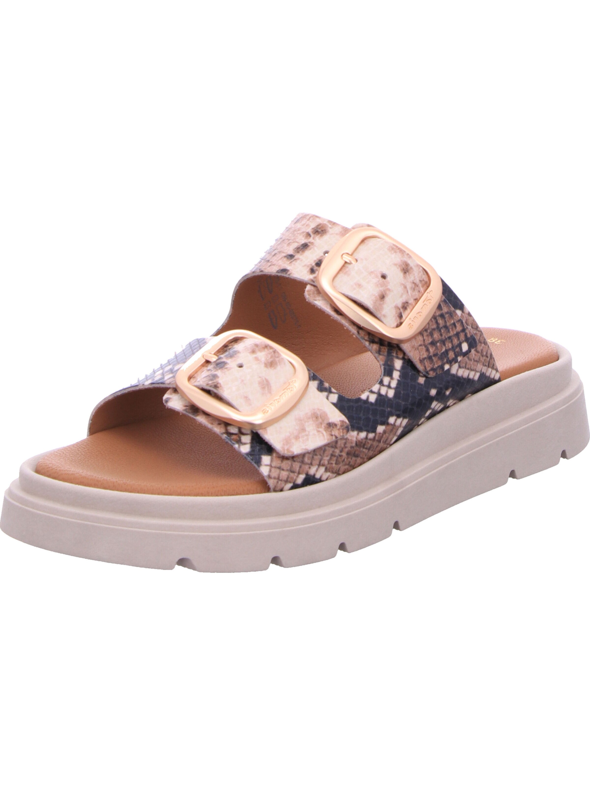 Tamaris Pantolette in Beige: Vorderseite