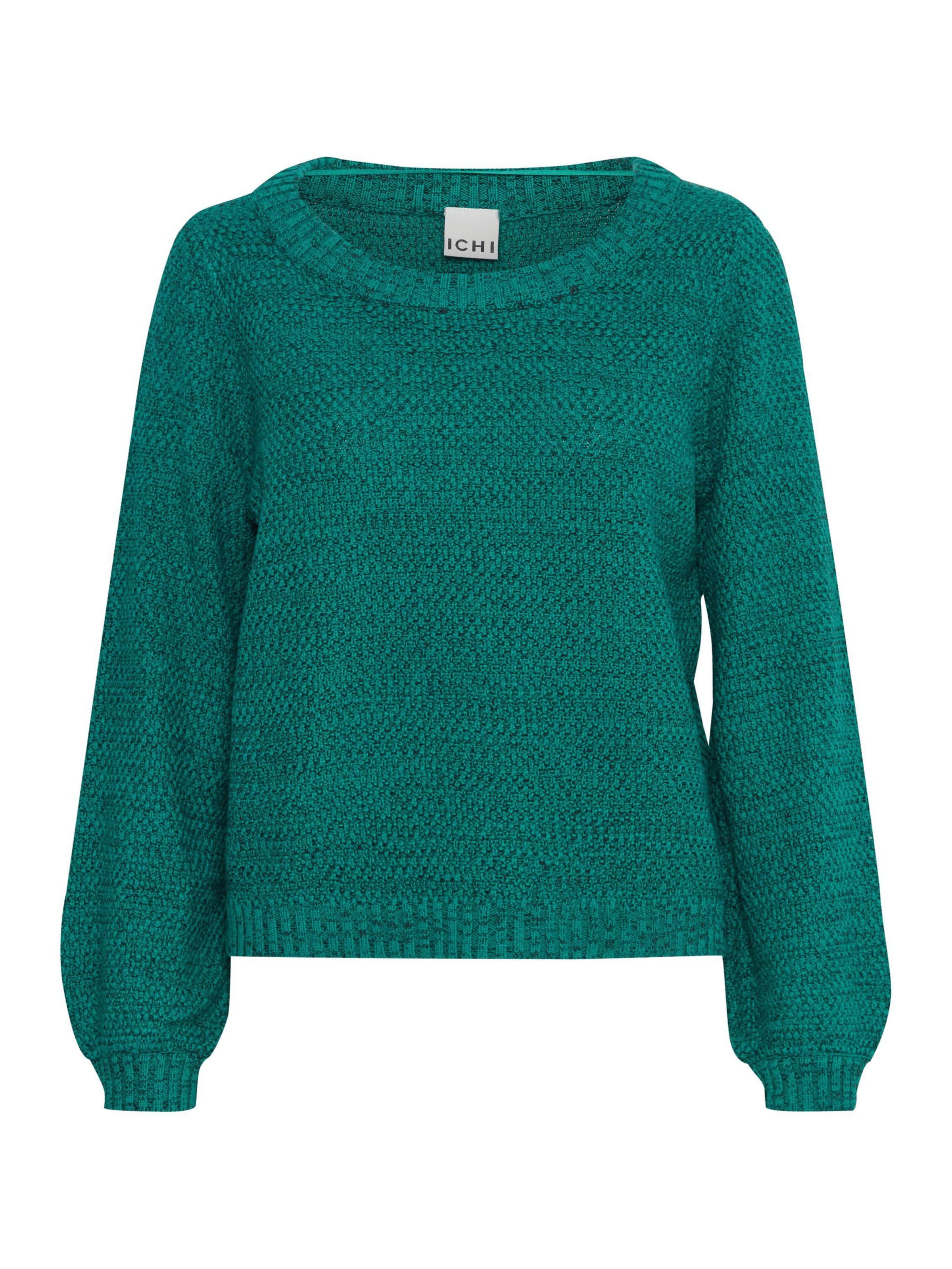ICHI Pullover 'IHNoelle' in Grün: Vorderseite