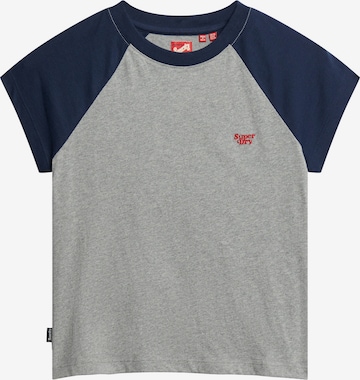 Superdry T-Shirt 'Essential' in Grau: predná strana