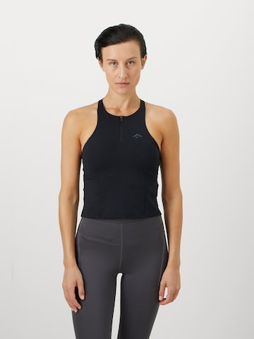 NIKE Top sportowy w kolorze czarny: przód