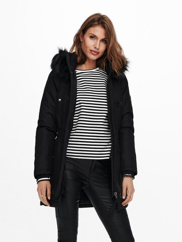 Parka d’hiver 'Iris' ONLY en noir : devant