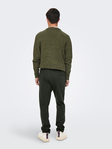 Only & Sons Regular Pants 'LINUS' in Green