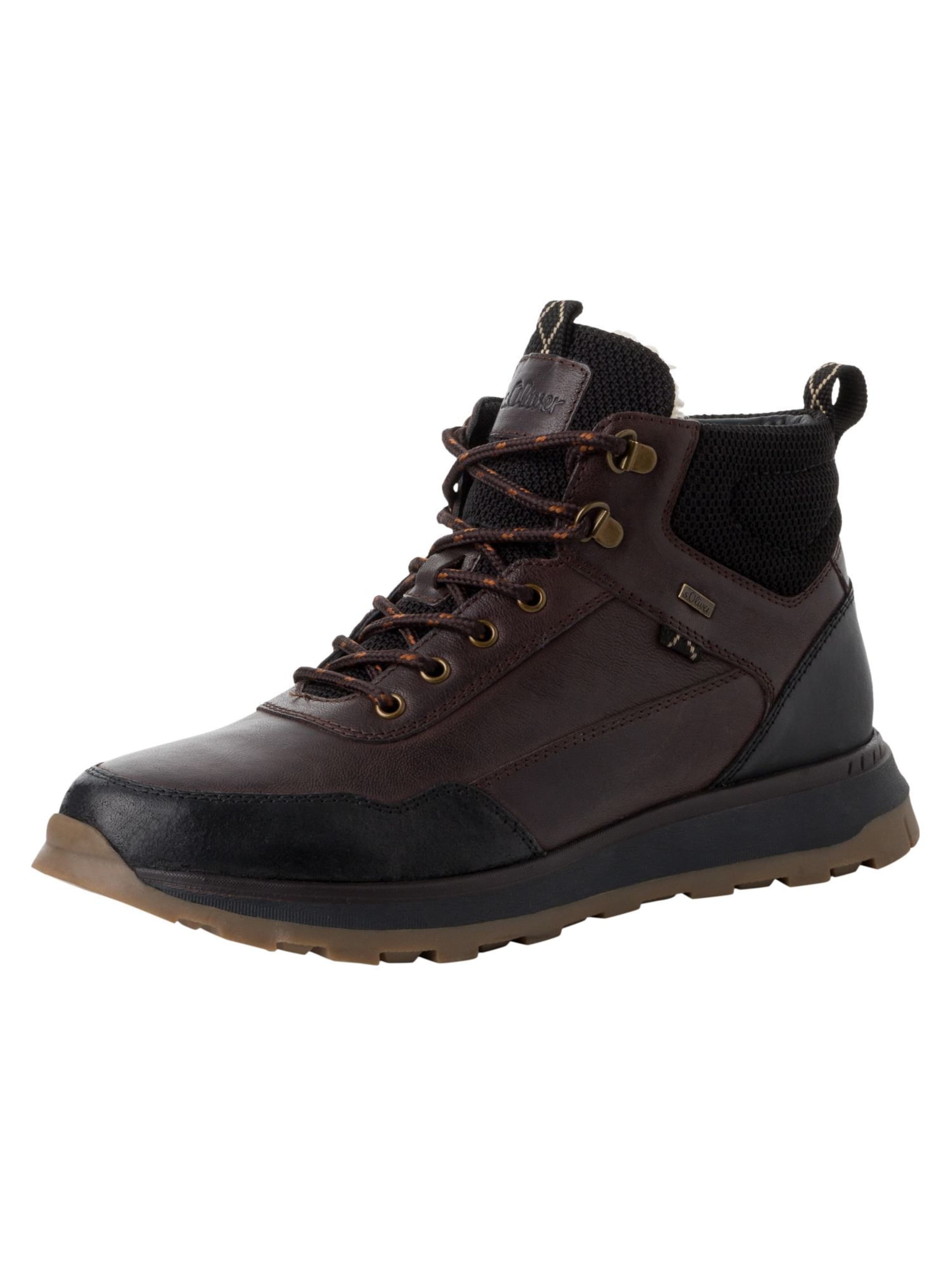 s.Oliver Lace-up boot in Brown: front