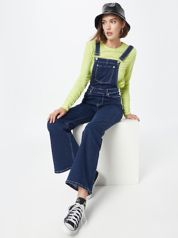 Pepe Jeans Flared Tuinbroek jeans 'Everly' in Blauw