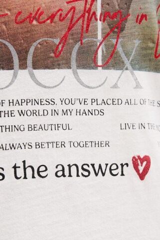 Soccx T-Shirt mit Rundhalsausschnitt und Photoprint in Weiß