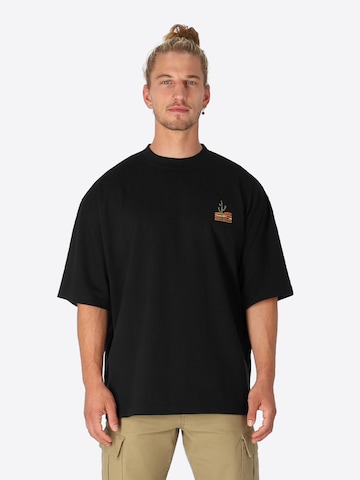 SPITZBUB T-Shirt 'Black Oasis' in Schwarz: Vorderseite