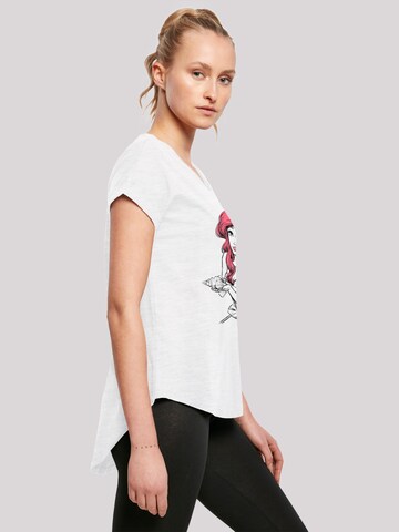 F4NT4STIC T-Shirt 'Ariel Shell Sketch' in Weiß
