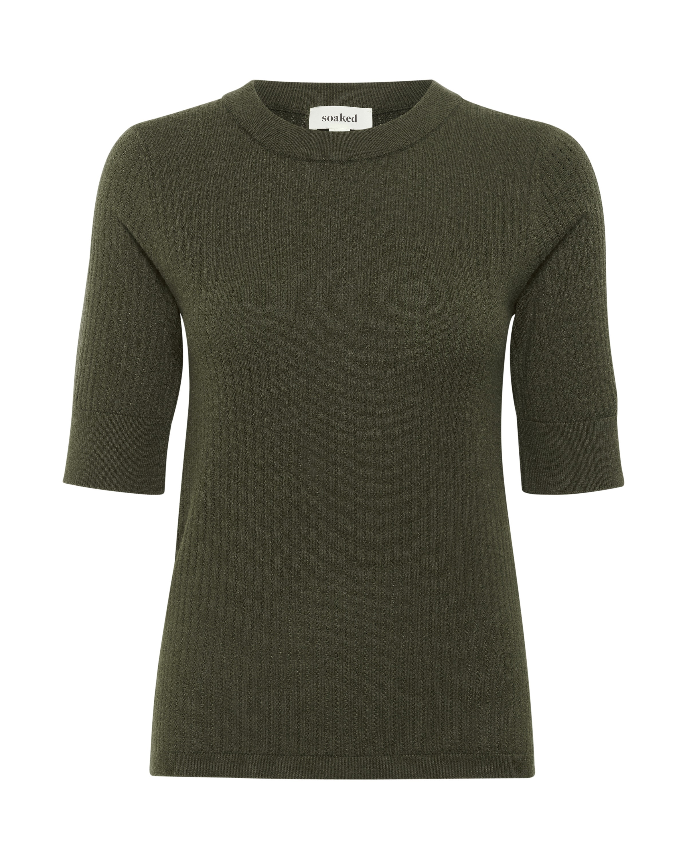 SOAKED IN LUXURY Pullover 'Spina' i grøn: forside