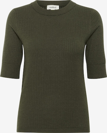 SOAKED IN LUXURY Pullover 'Spina' in Grün: Vorderseite