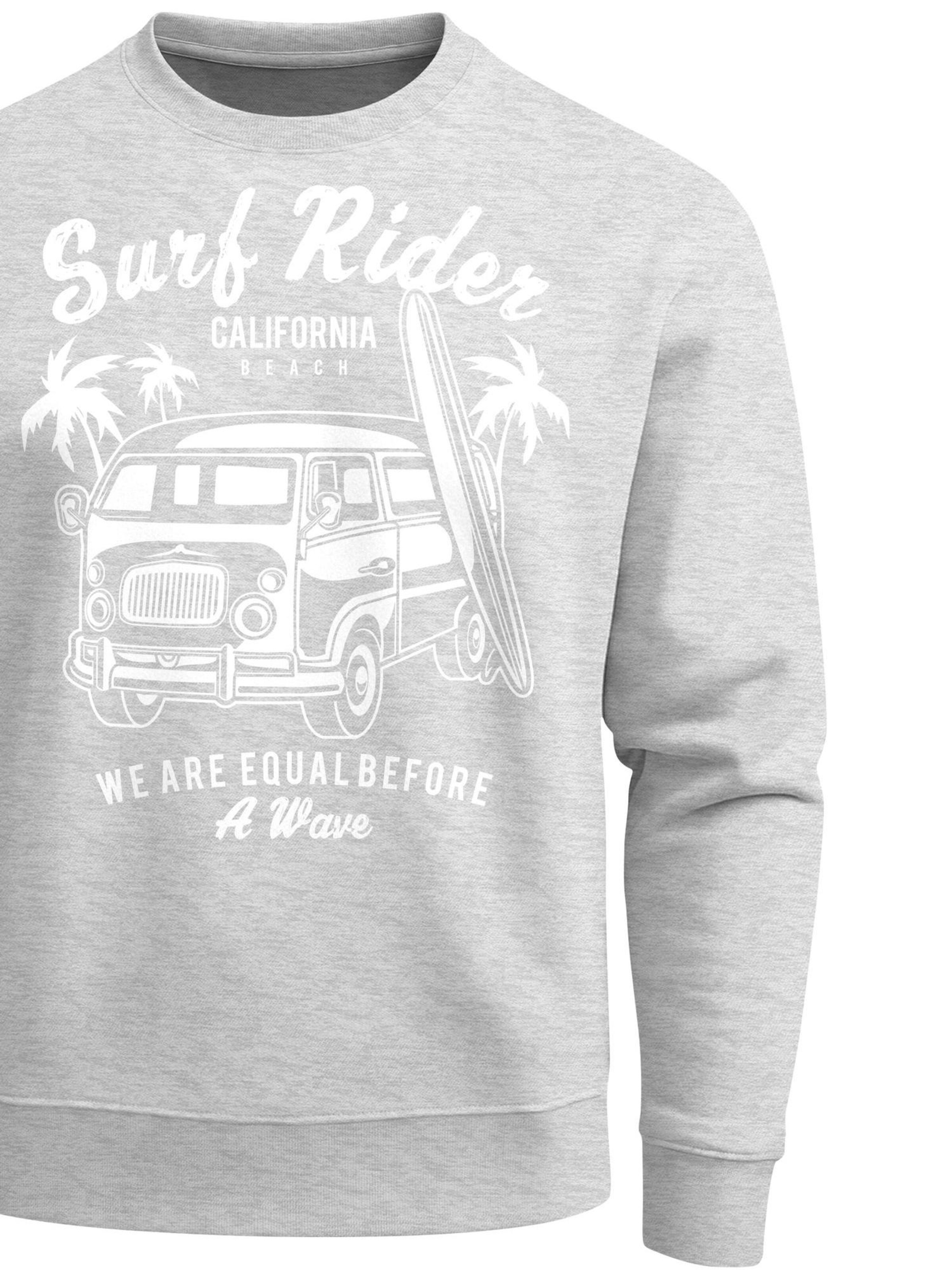 Neverless Sweatshirt 'Surf Rider' in Grey