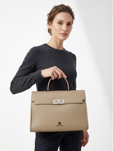Borsa a mano 'Borsa a Mano Patty Small Bruno Magli Eco-Leather Chiusura Girello' di Bruno Magli in grigio