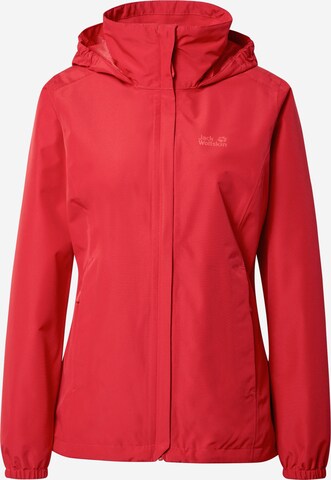 JACK WOLFSKIN Outdoor Jacket 'Stormy Point' in Red: front