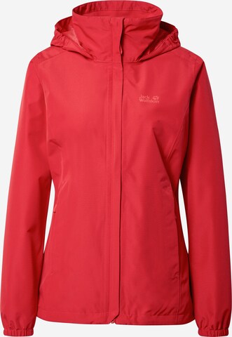 JACK WOLFSKIN Outdoorjas 'Stormy Point' in Rood: voorkant