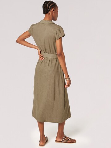 Apricot Shirt dress in Green