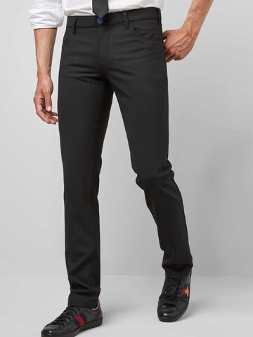 Meyer Hosen Regular Pants in Black: front