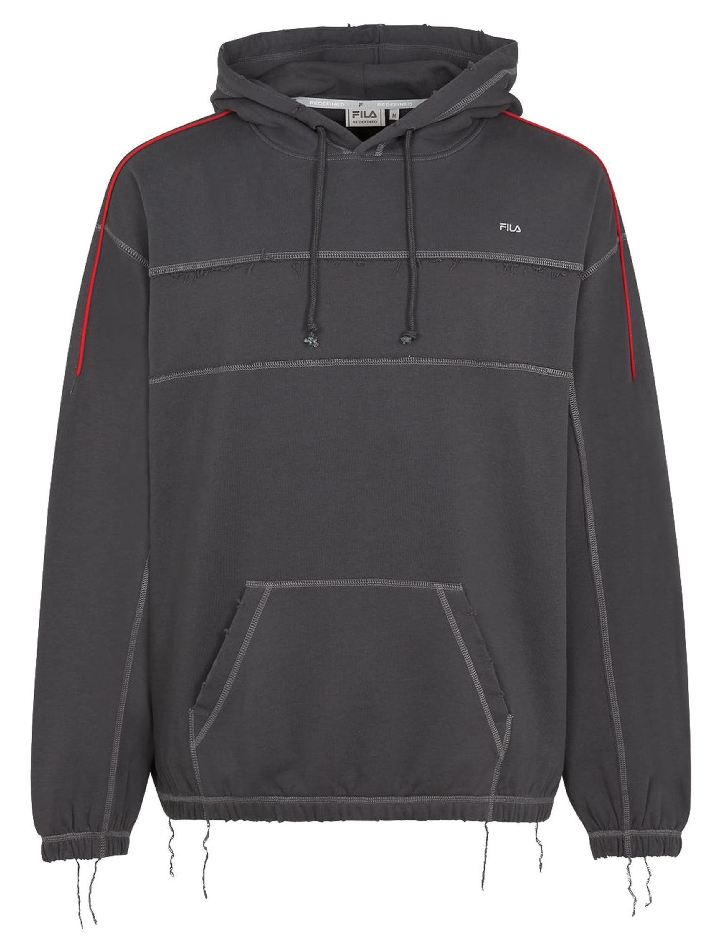 FILA Sweatshirt 'S10 RUINED' in Grey: front