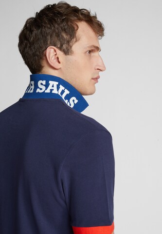 North Sails Polo mit Colour-Block in Blau