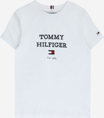 TOMMY HILFIGER T-shirt i vit: framsida