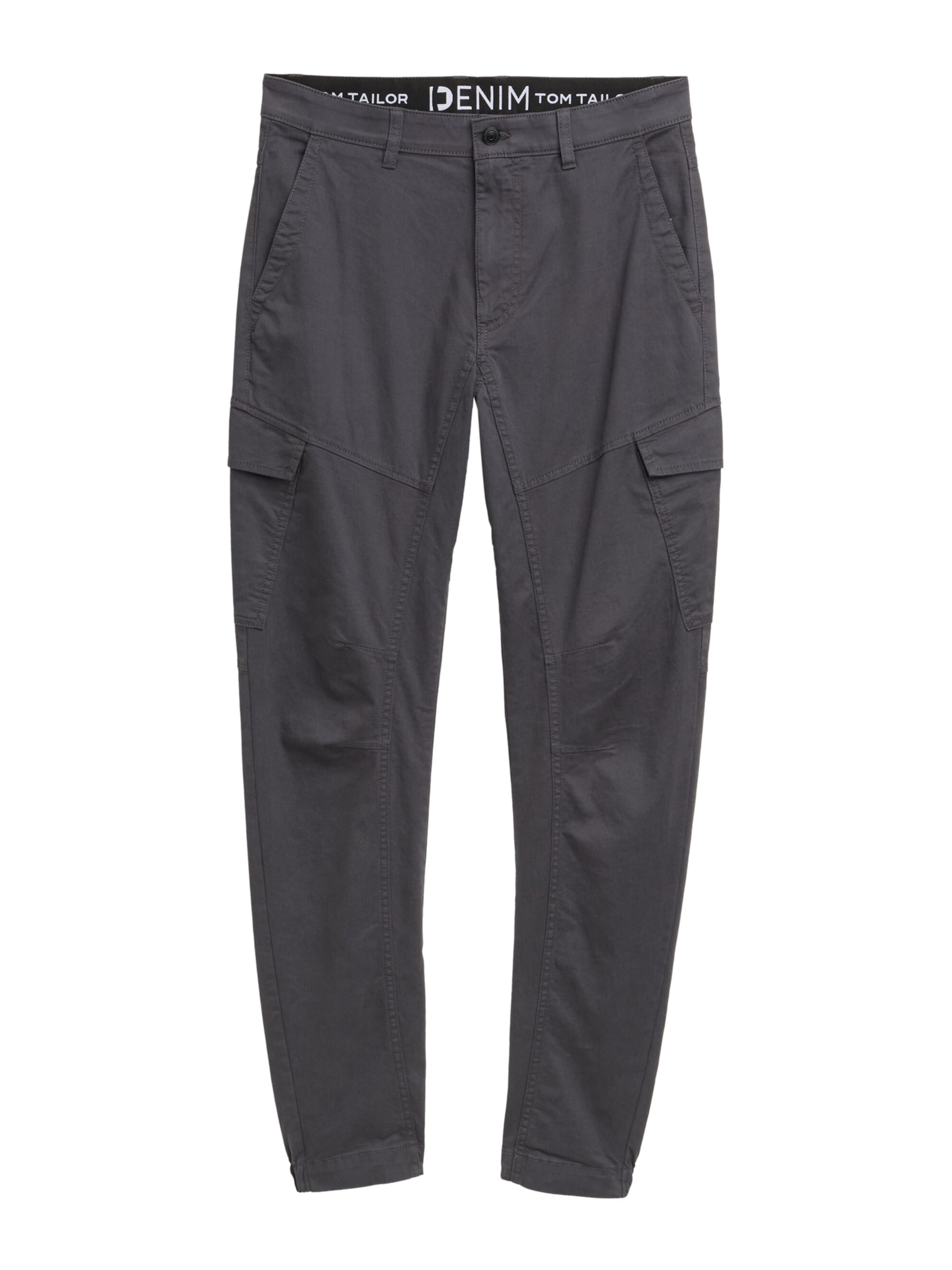 TOM TAILOR DENIM Slimfit Kargo hlače | siva barva: sprednja stran