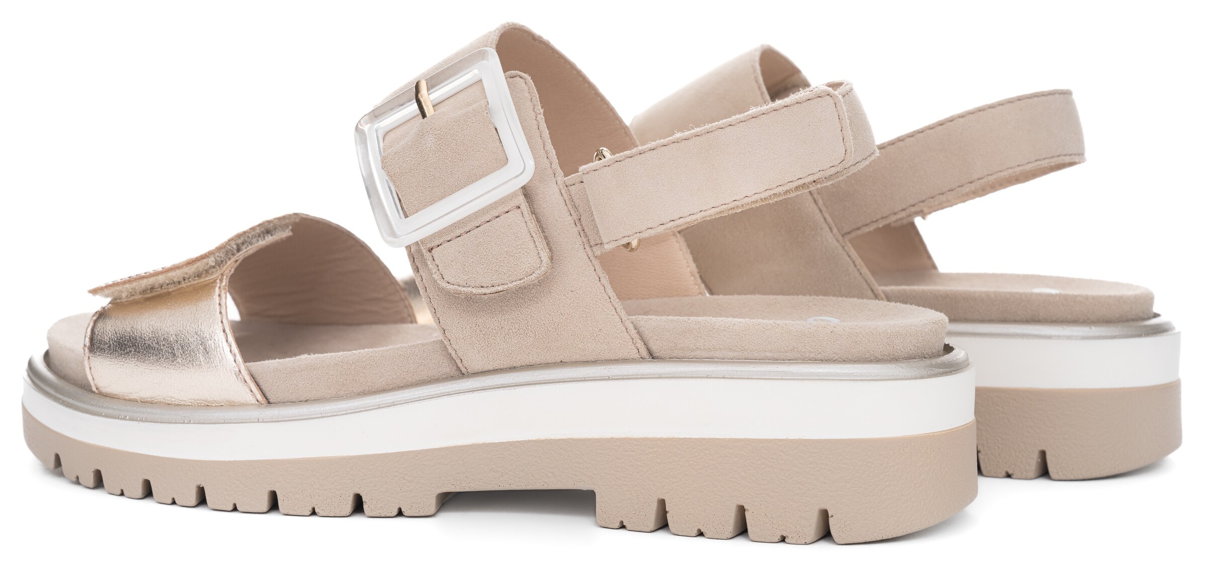 ARA Strap Sandals in Beige