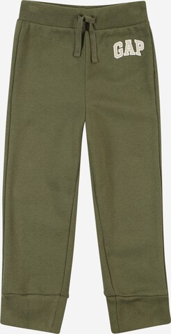 GAP Tapered Broek in Groen: voorkant