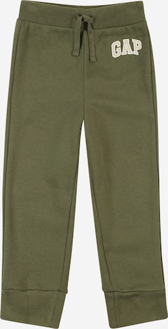 GAP Zúžený Kalhoty – zelená: přední strana