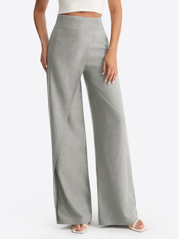 Imily Bela Wide Leg Hose in Grau: Vorderseite