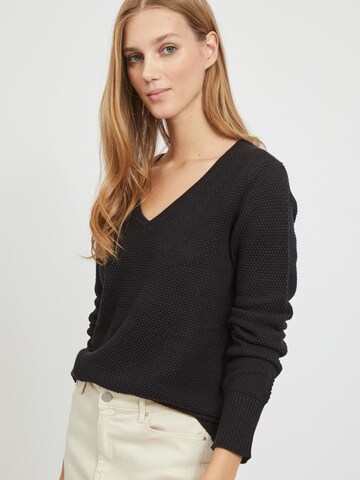 VILA Sweter 'Chassa' w kolorze czarny