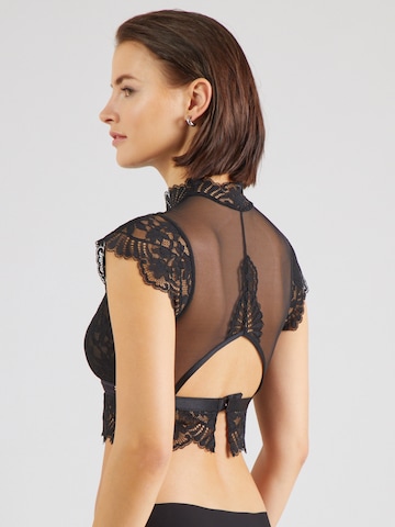Hunkemöller High neck BH 'Amelia' in Zwart