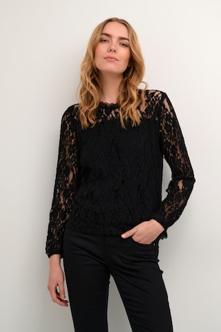 Cream Blouse 'Kit' in Black: front