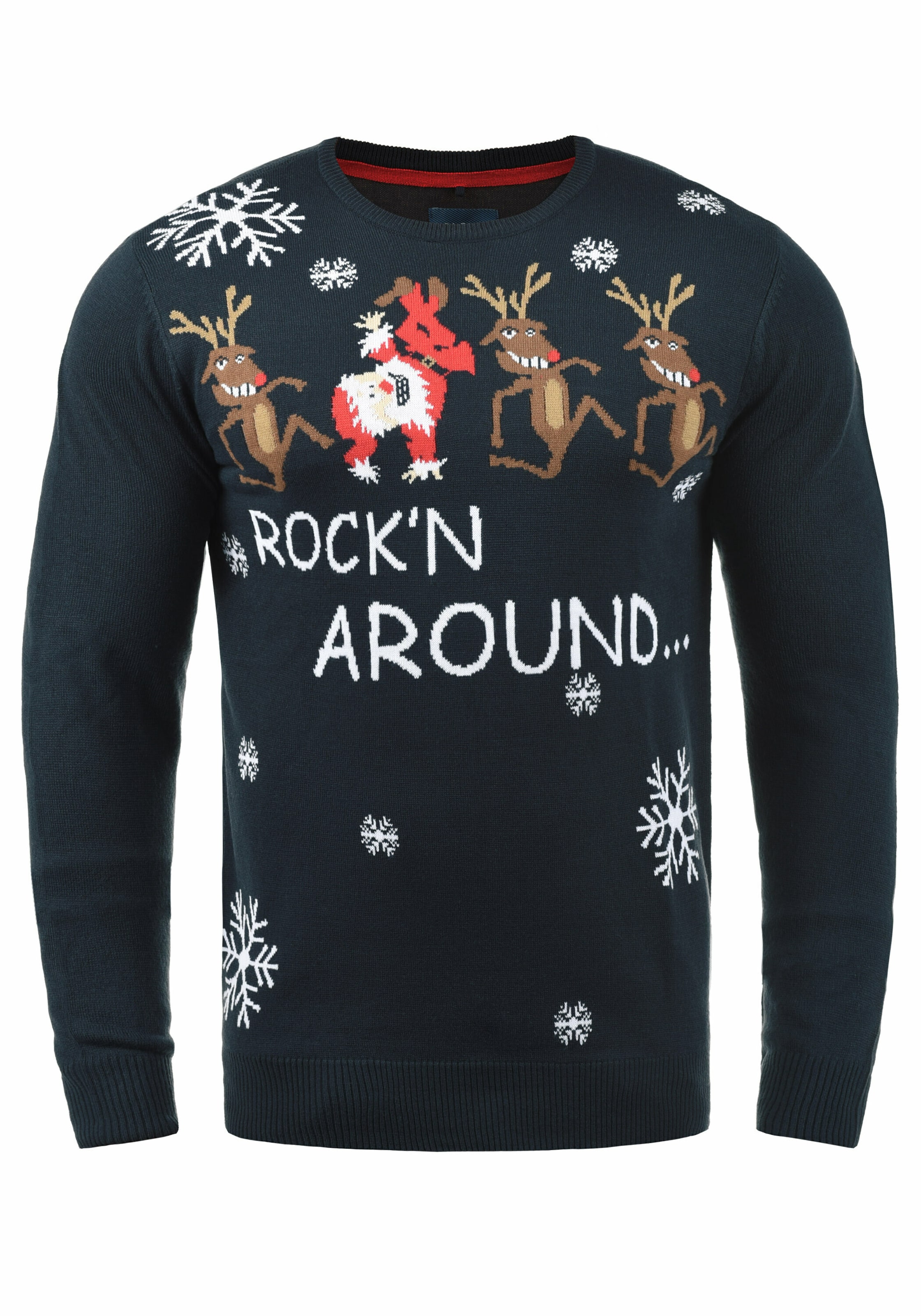 BLEND - Pullover 'Rudolph' em azul: frente