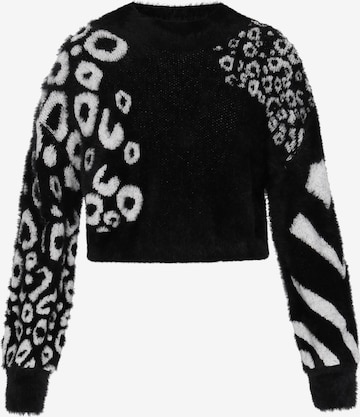 myMo ROCKS Trui in Zwart: voorkant