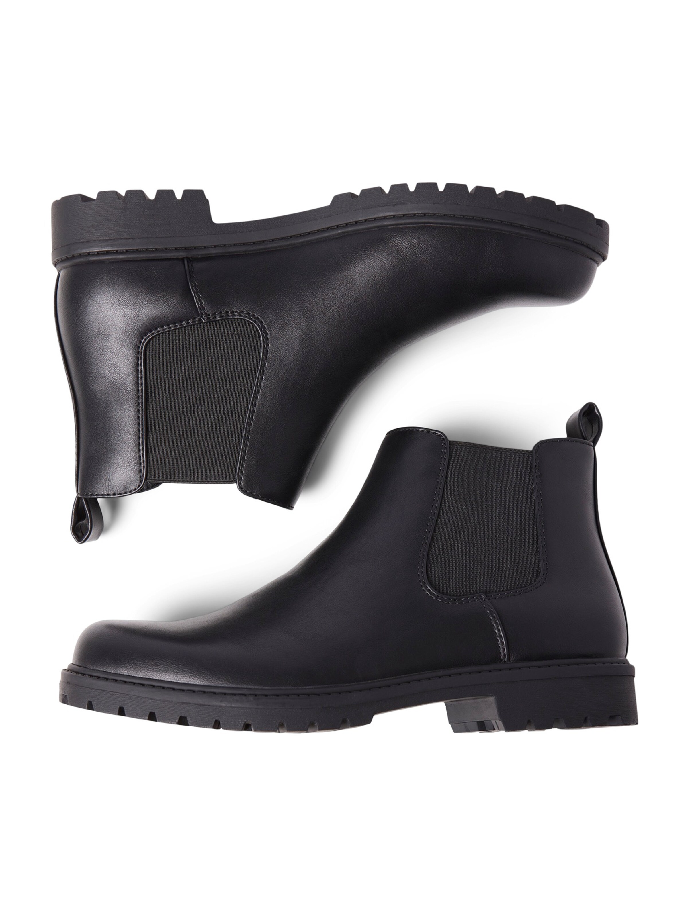 Boots chelsea 'JFWDUNELAND' di JACK & JONES in nero