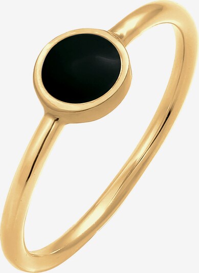 ELLI Ring in gold / schwarz, Produktansicht