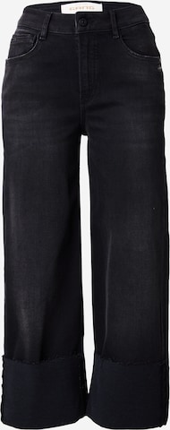 melns Gang Vaļīgs piegriezums Džinsi '94JETTE': no priekšpuses