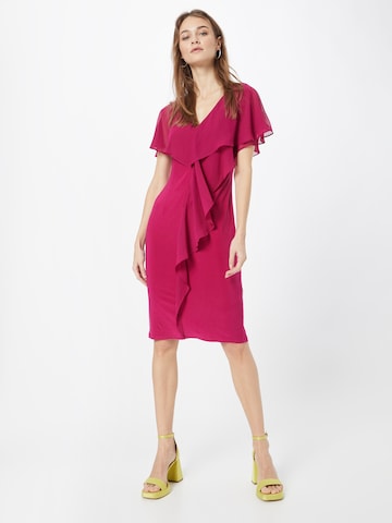 Robe de cocktail Adrianna Papell en rose