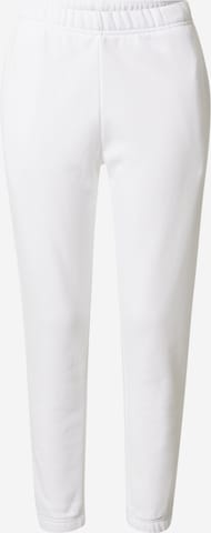 Tapered Pantaloni sportivi 'Studio Lounge  Fit' di ADIDAS SPORTSWEAR in bianco: frontale