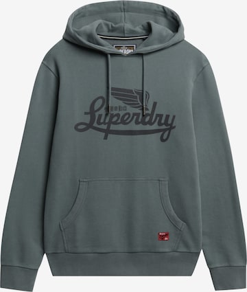 Superdry Sweatshirt 'Heritage' in Groen: voorkant