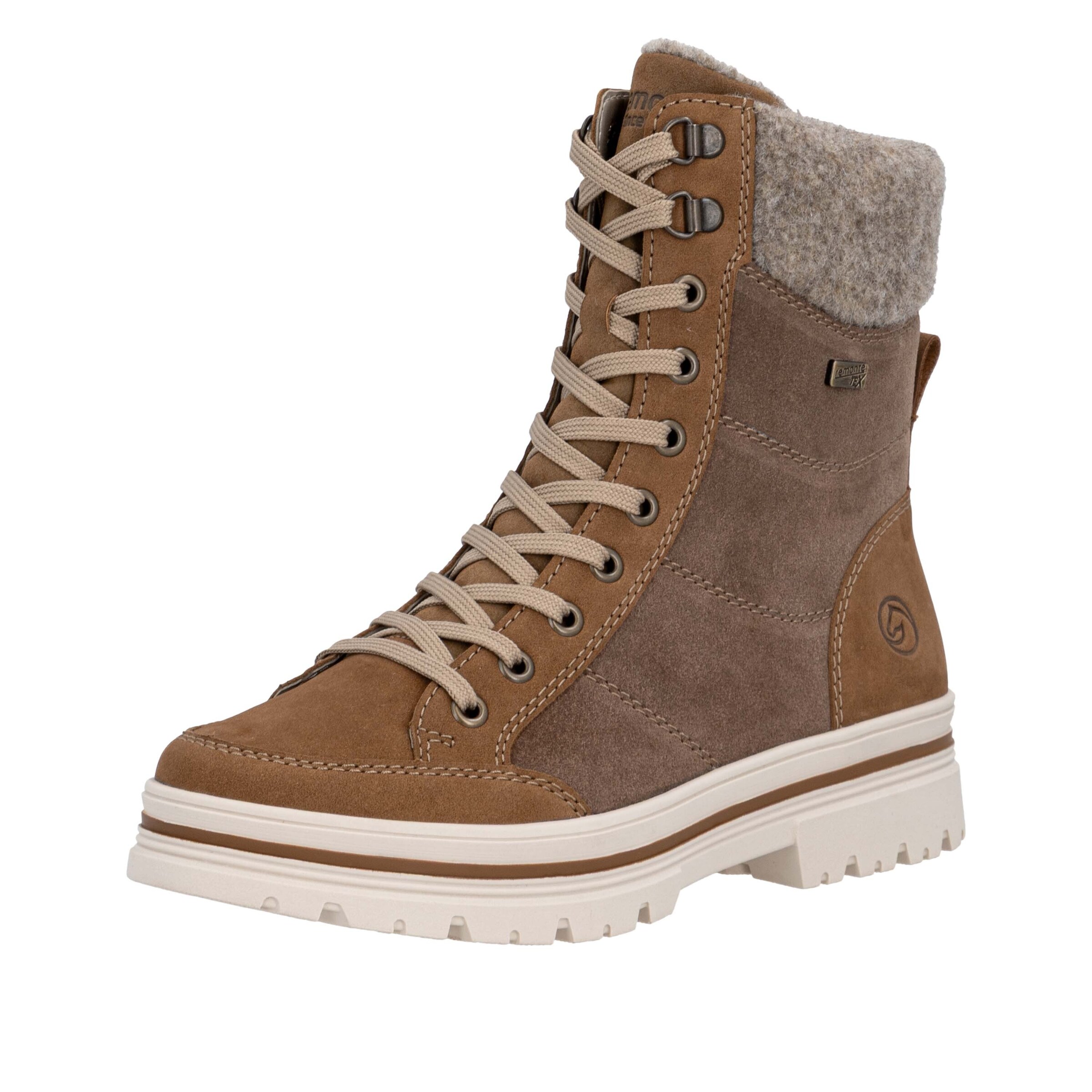 Stivale stringato di REMONTE in marrone: frontale